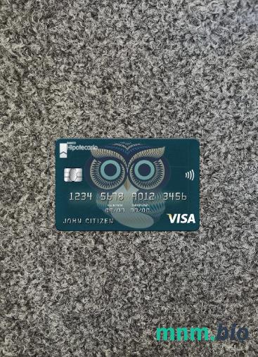 Argentina Hipotecario bank visa card PSD szablon